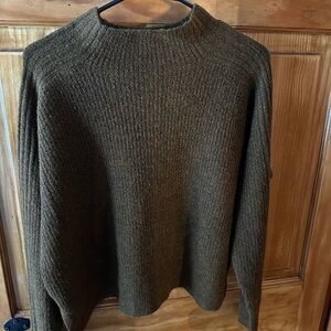 Lush Women’s Mockneck Sweater, brown
